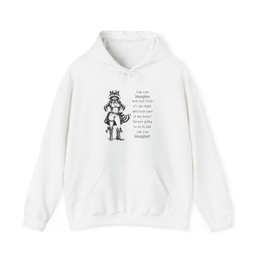 Inspirational Unisex Hoodie - "Can You Imagine?" Graphic Sweatshirt