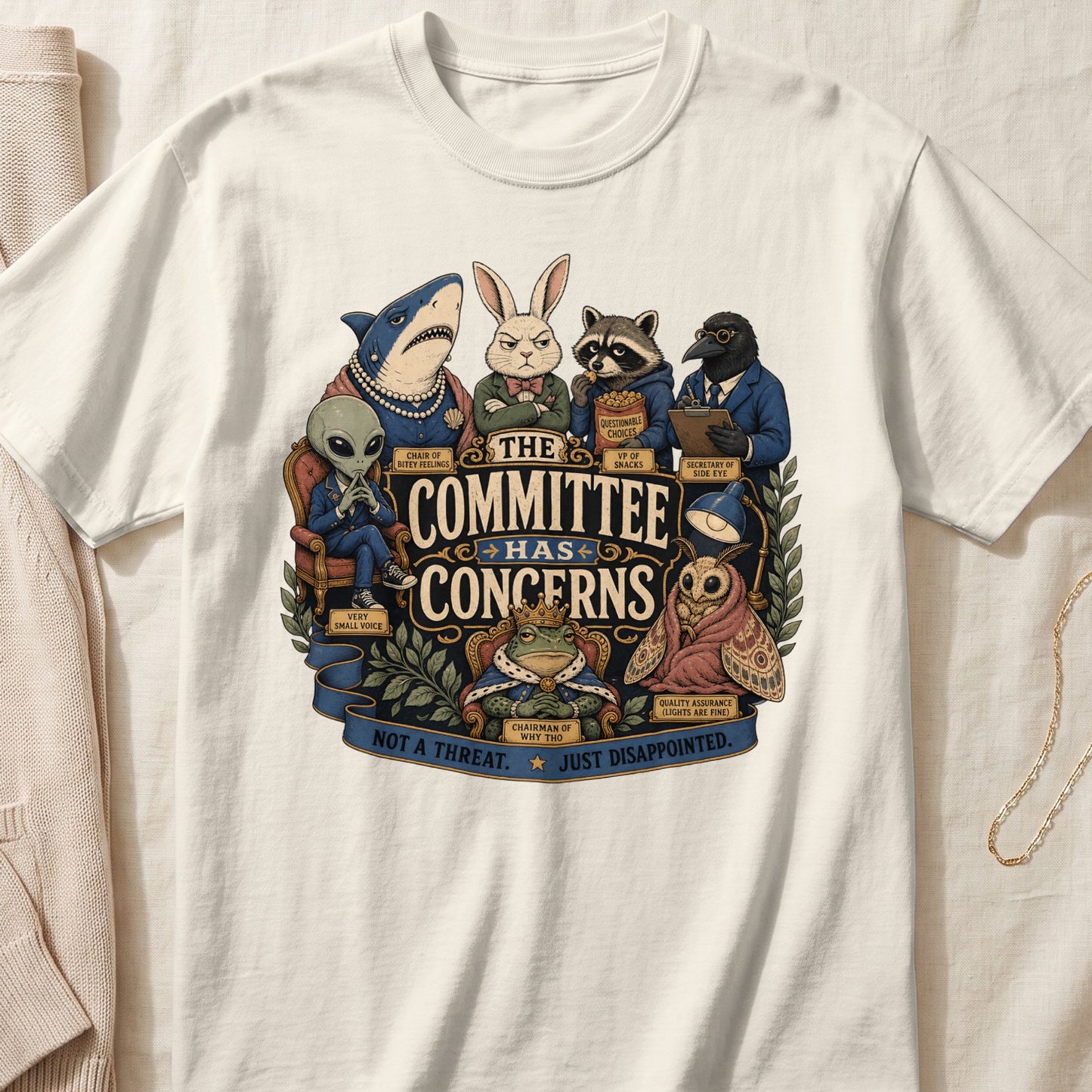 The Committee Has Concerns with various animals and an alien.